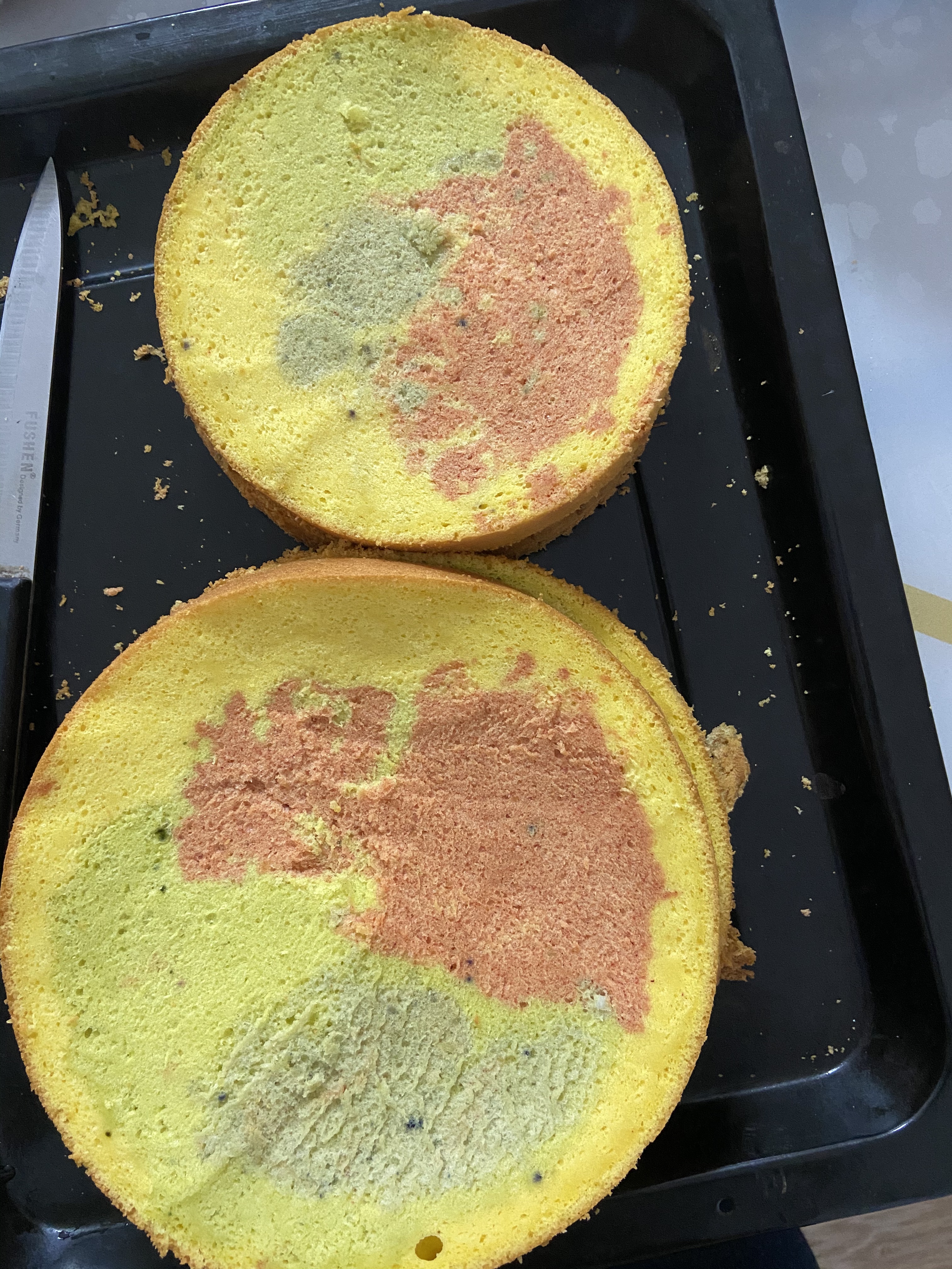 彩虹🌈老酸奶蛋糕的做法 步骤9
