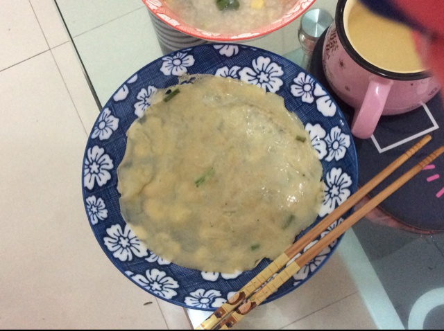 面粉鸡蛋薄饼 葱油甜面饼