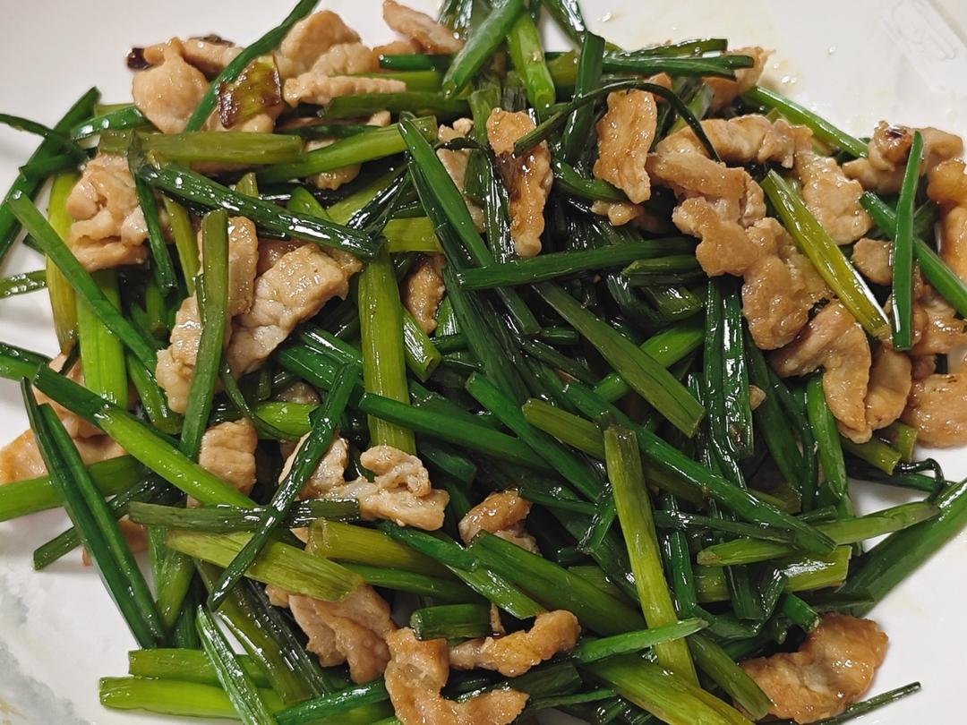 韭菜苔炒肉