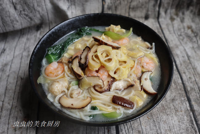 春笋虾仁面