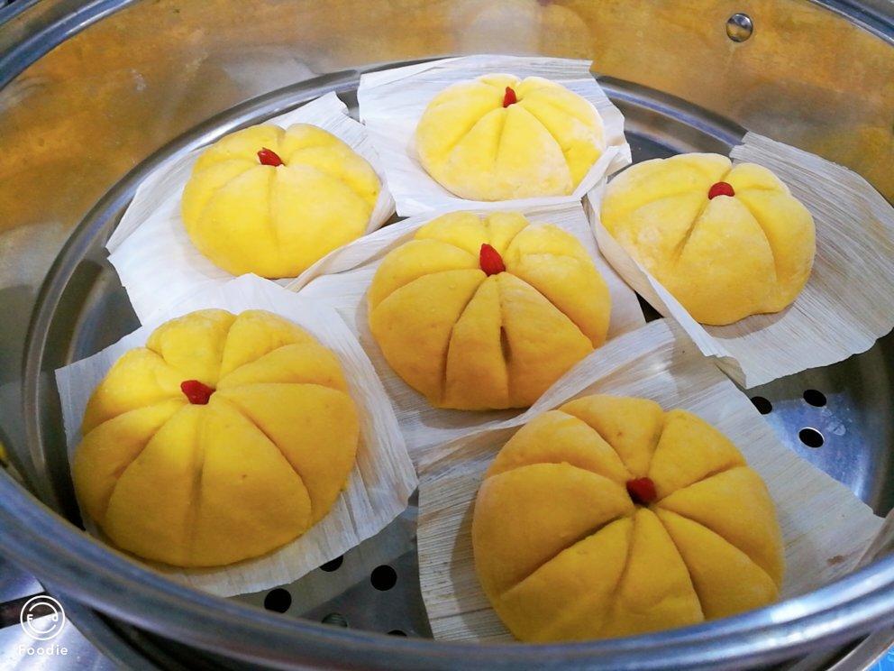 南瓜、紫薯花样馒头