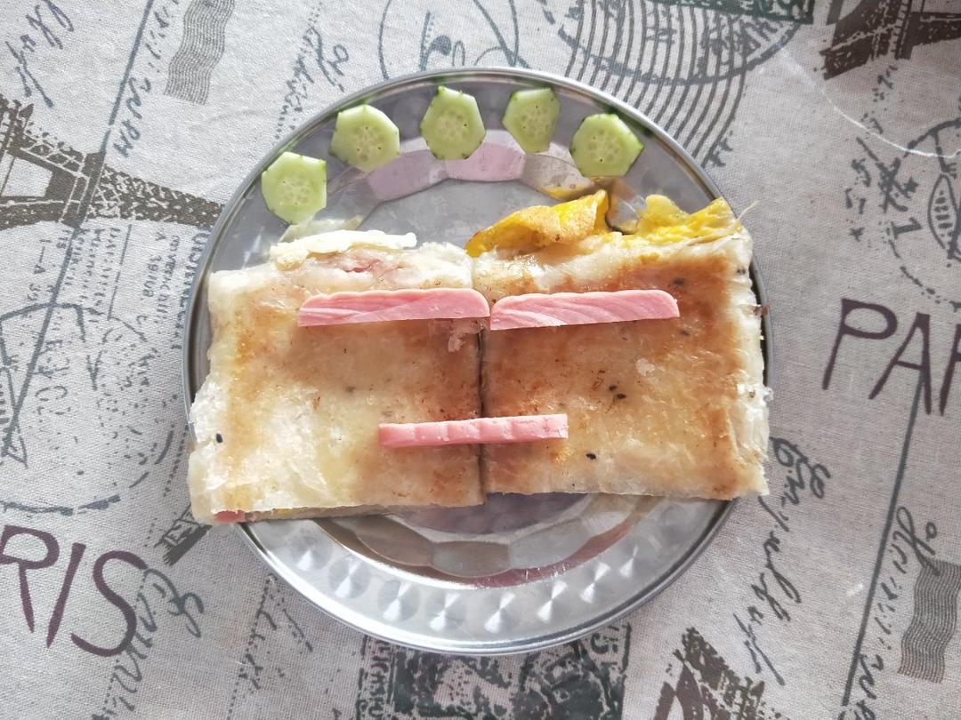 5分钟就能搞定的手抓饼早餐，酥到掉渣～