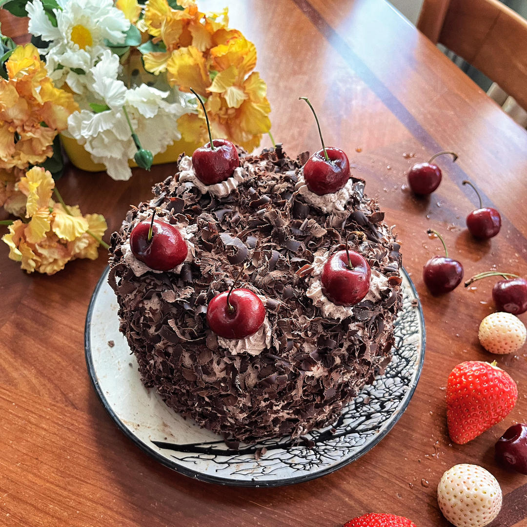 留学时的方子，传统黑森林蛋糕（含酒酿樱桃秘籍🍒