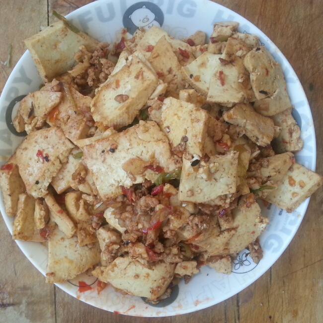 家常红烧肉末豆腐