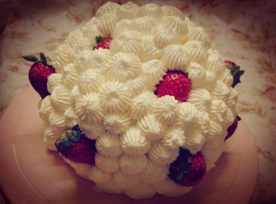 草莓球蛋糕的做法