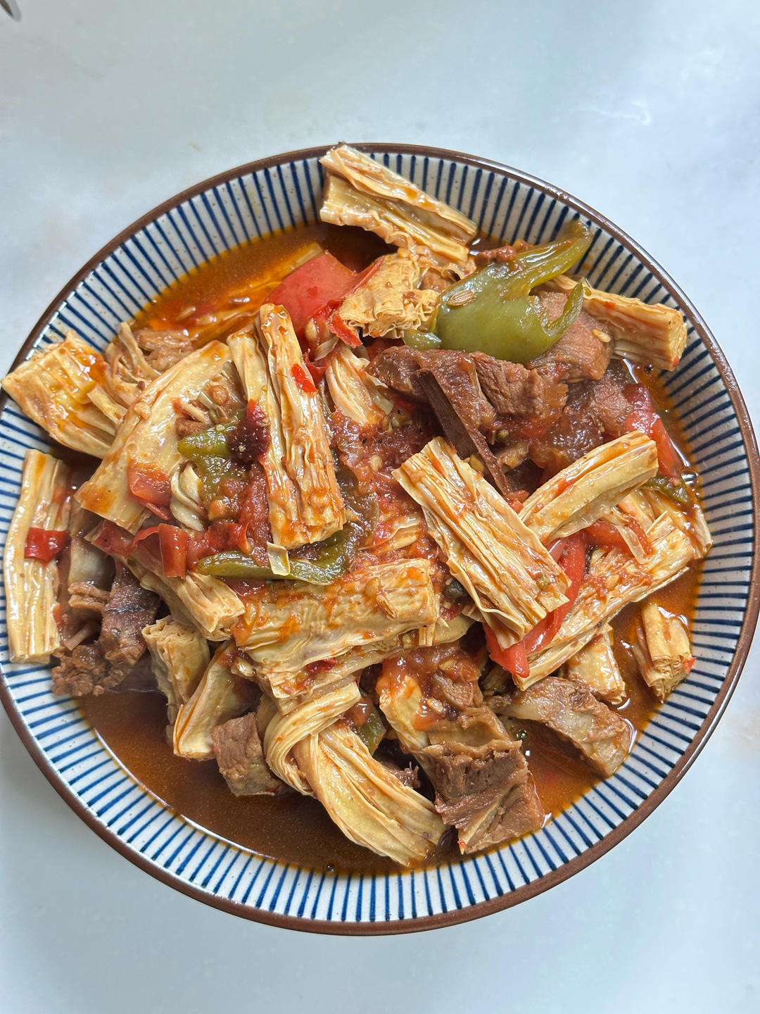 番茄腐竹炖牛腩