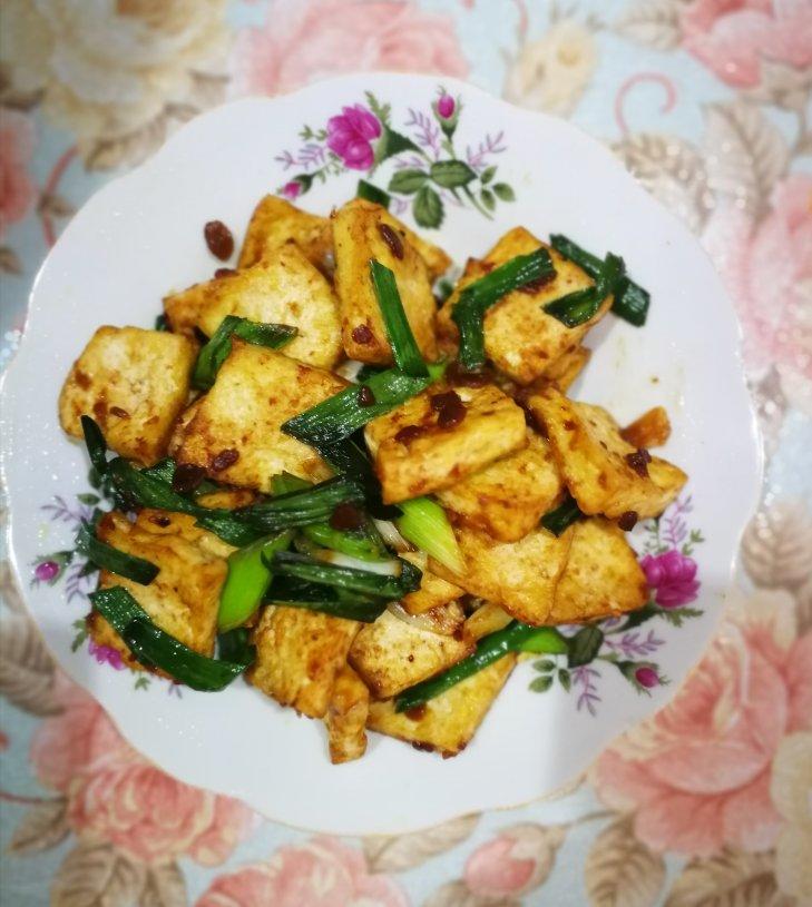 香煎豆腐--家常豆腐