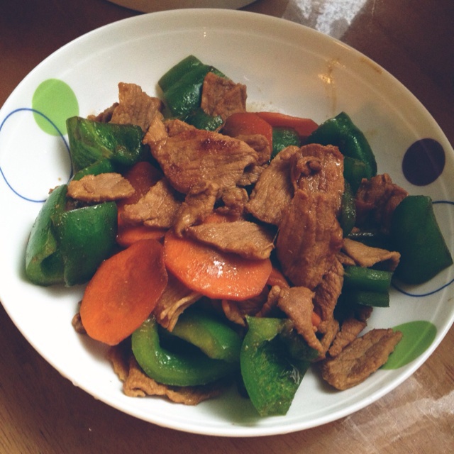 青椒炒肉