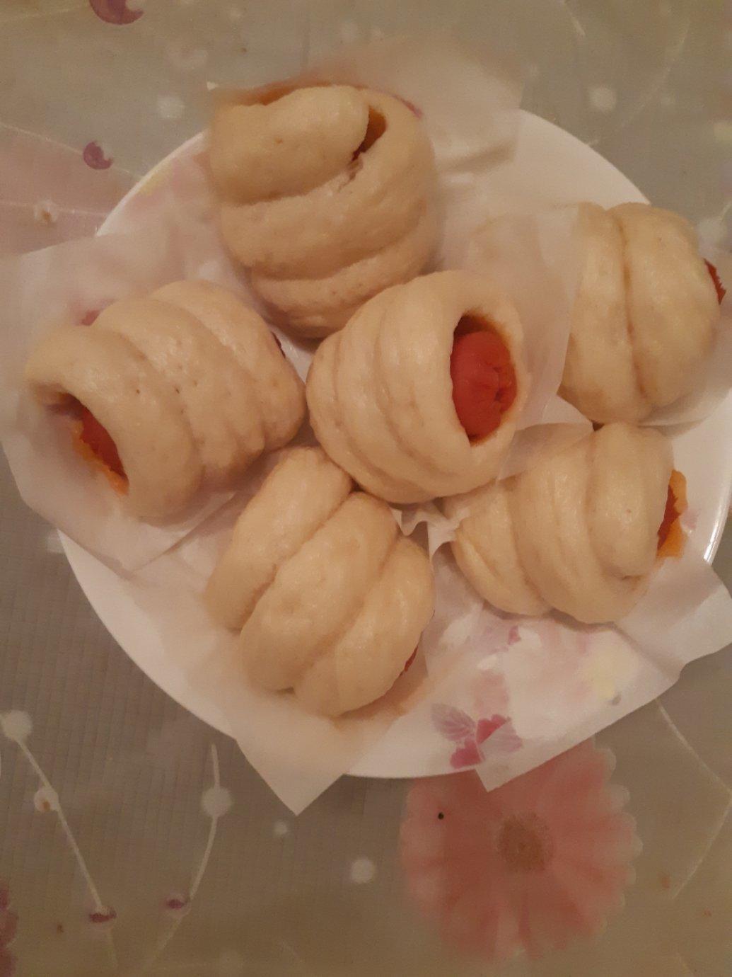 快手火腿卷～一次发酵