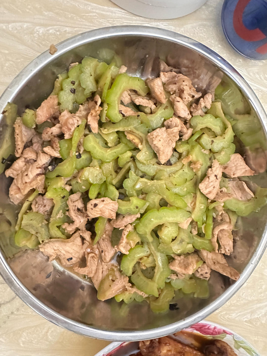 豆豉苦瓜炒肉