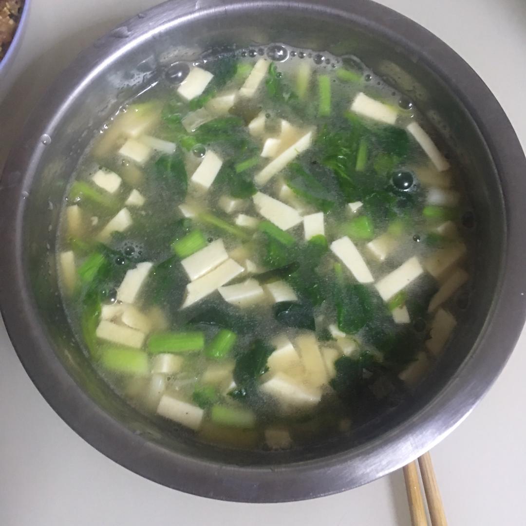 青菜豆腐汤