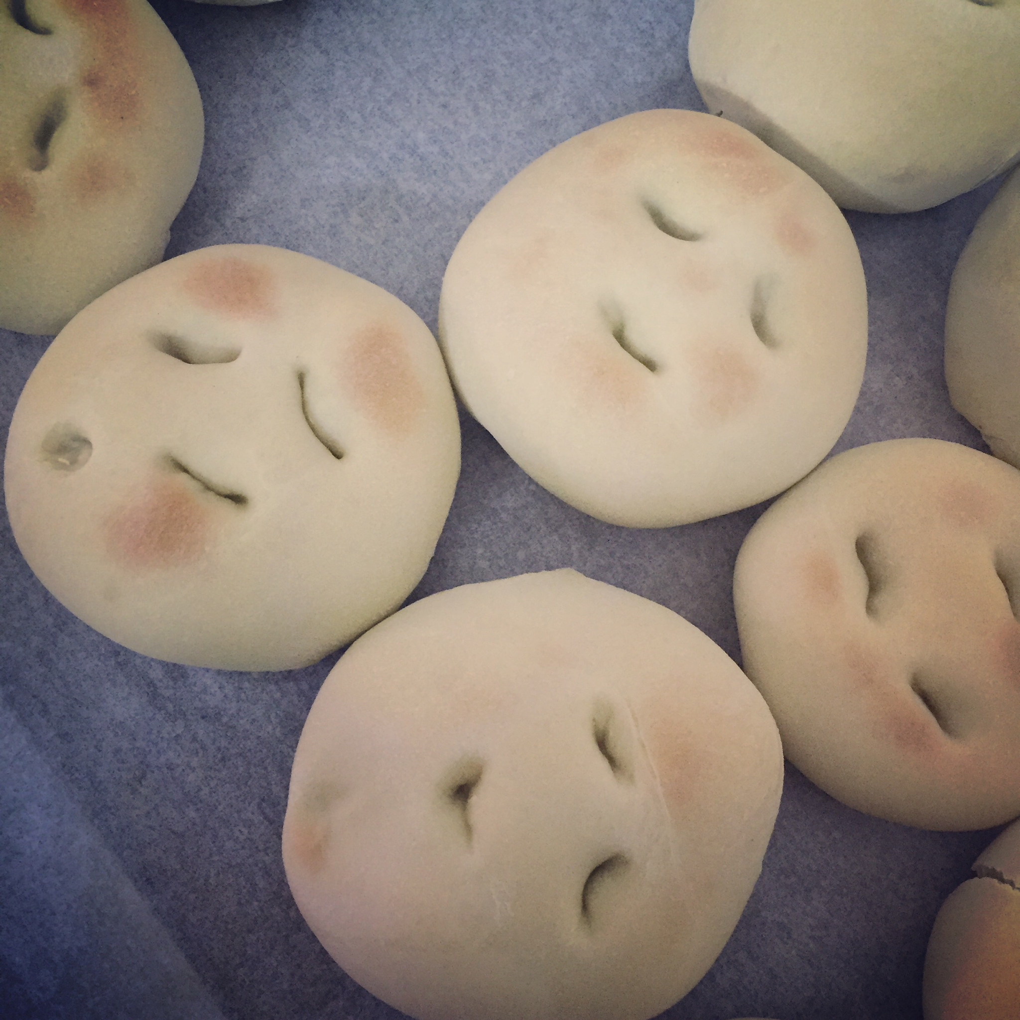 抹茶豆沙小面包（无油脂）