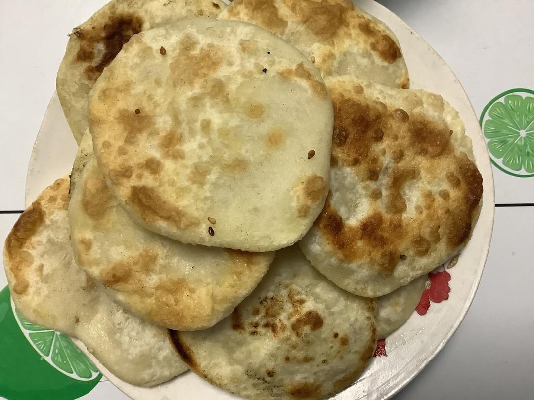 烫面白糖饼