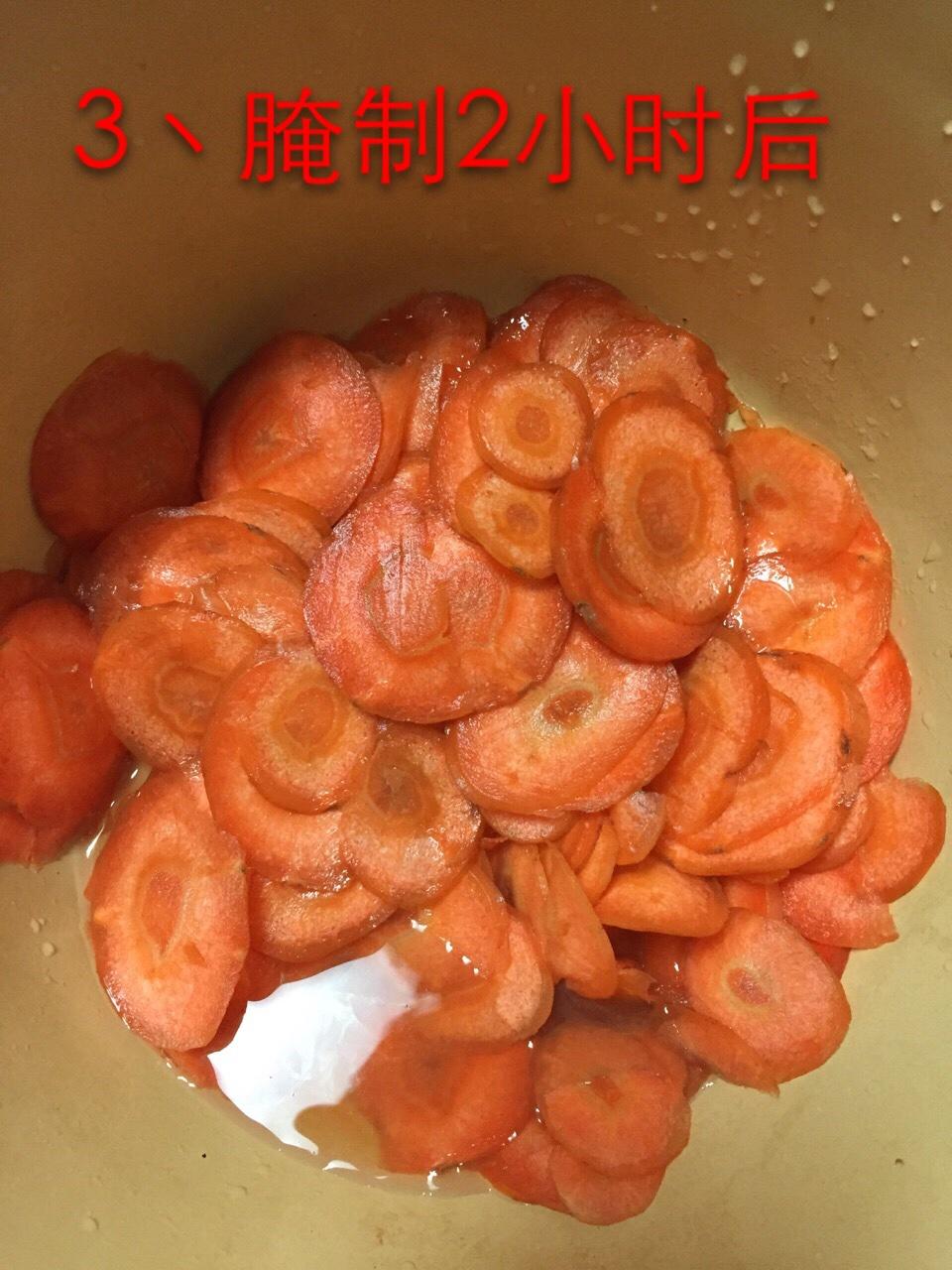 烤红萝卜干（香脆甜口）的做法 步骤3