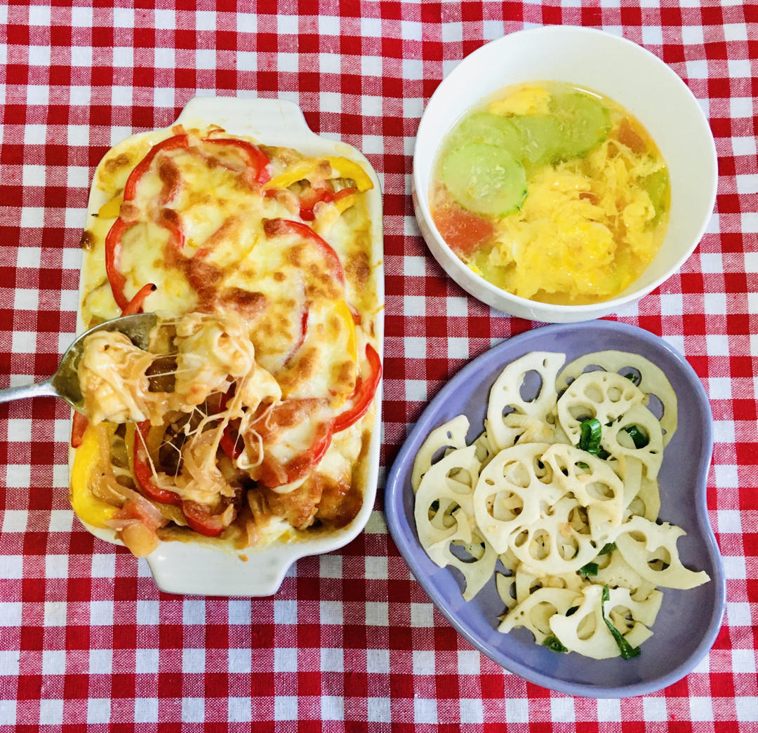番茄鸡肉浓情焗饭【两人份】