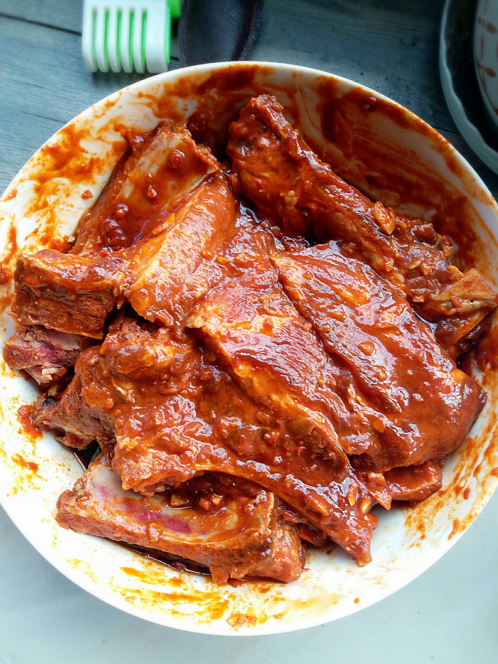 韩式辣酱蒜香烤排骨(肉）的做法 步骤1