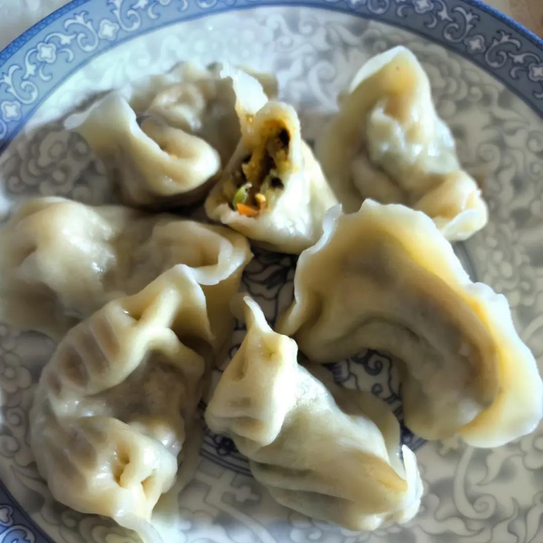 🥟西葫芦素三鲜水饺｜比肉馅还香的饺子陷