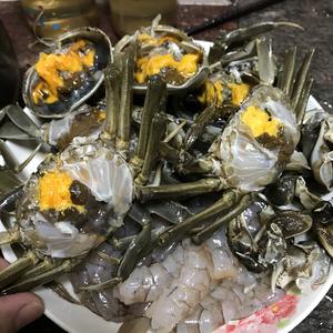 大闸蟹麻虾粥的做法 步骤4