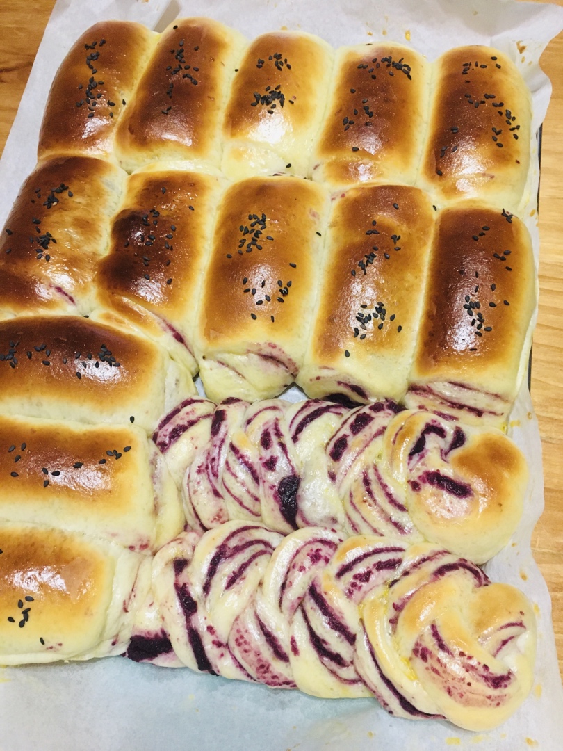 超香浓 紫薯辫子面包