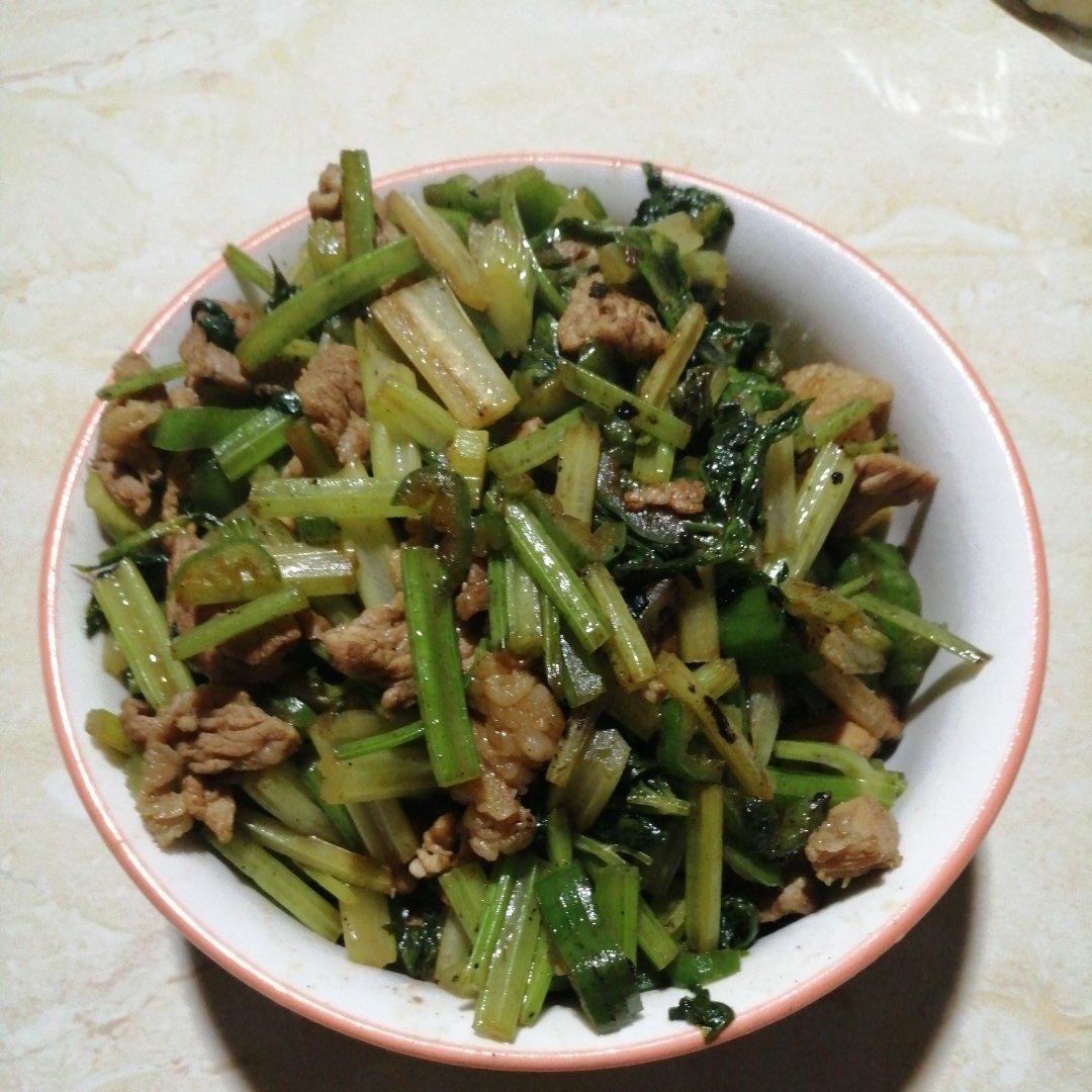 芹菜炒肉丝