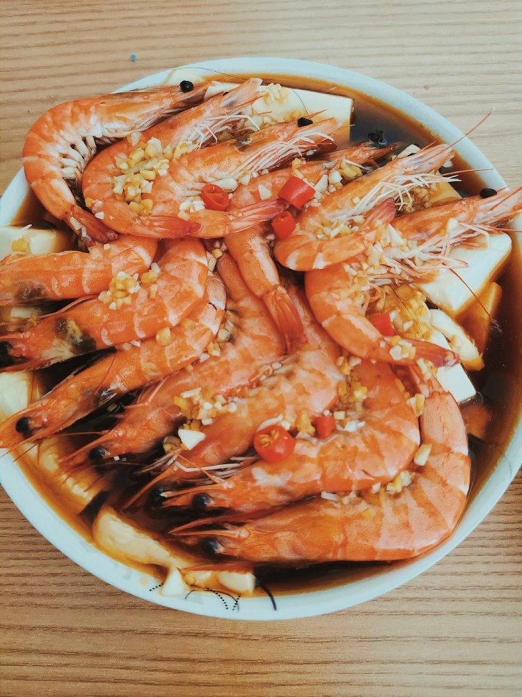 蒜蓉蒸虾