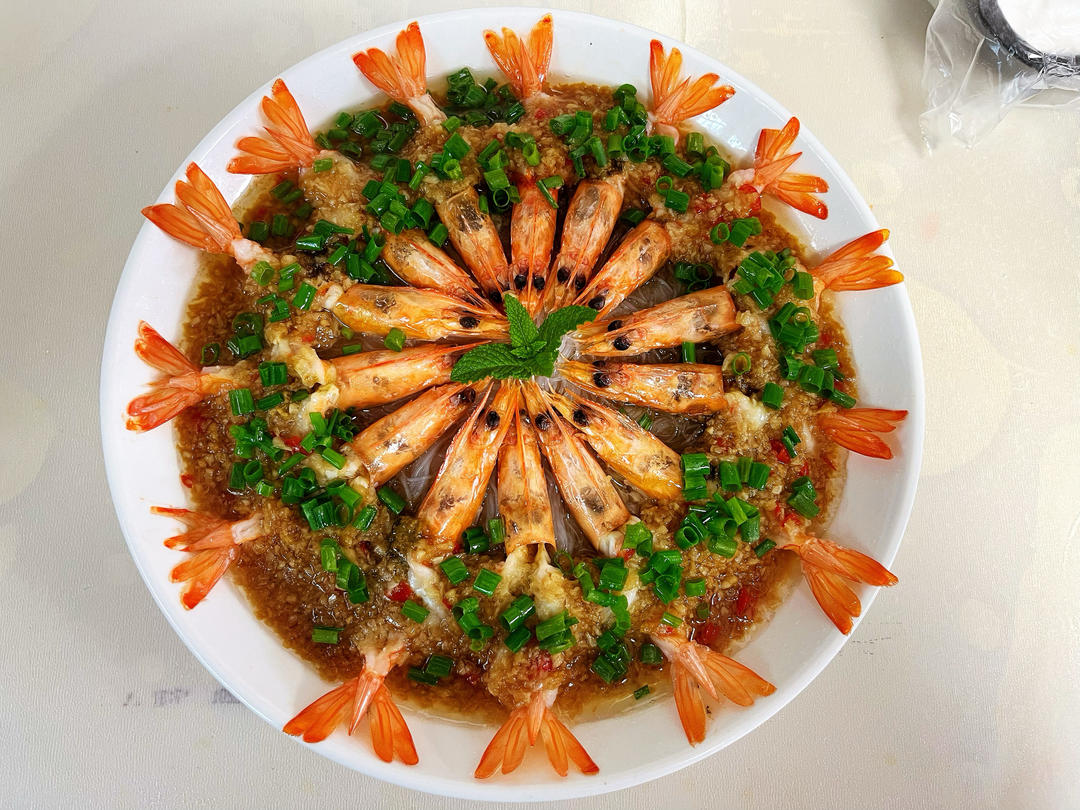 花开富贵虾，这样摆盘简直美绝了！