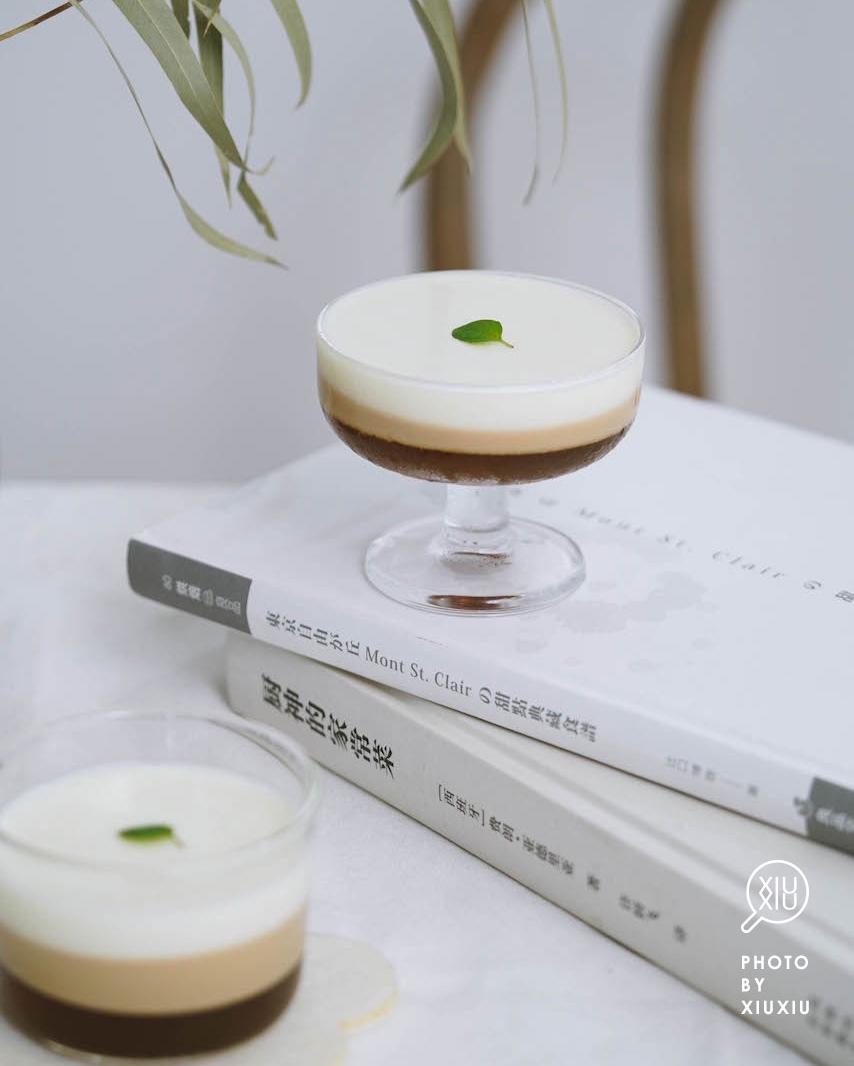 减肥也能吃的无糖咖啡奶冻杯