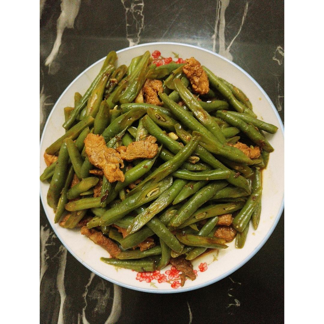 豆角炒肉