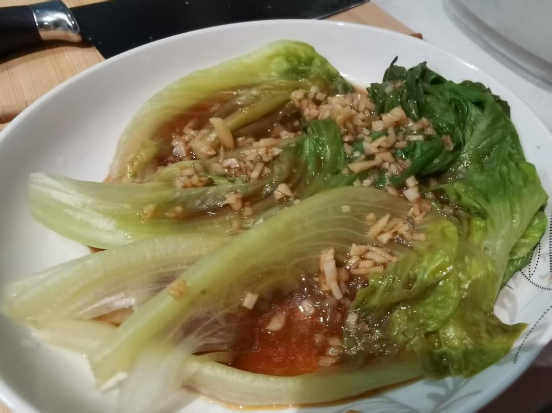03_电煮锅 蚝油生菜