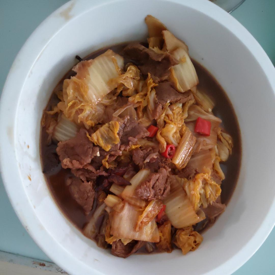 白菜炖牛肉