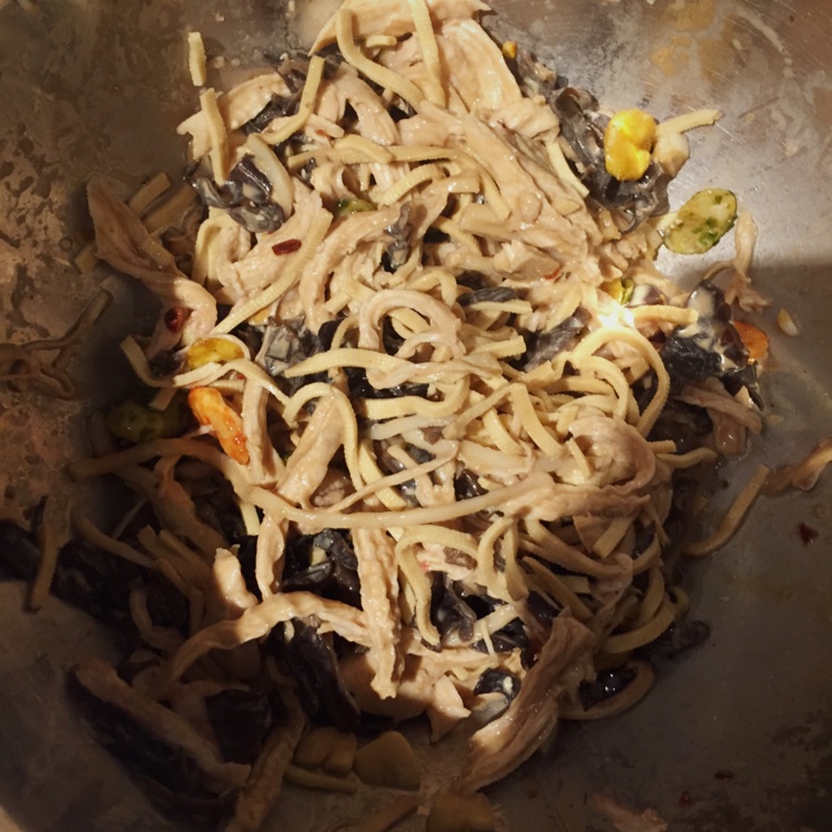 减脂健身｜凉拌手撕鸡丝（香辣&麻油版）