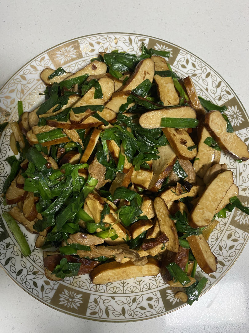 韭菜炒香干