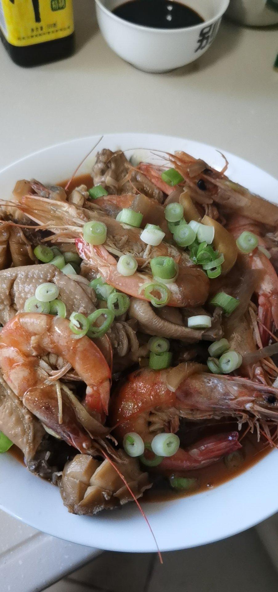 鸡翅鲍鱼虾煲