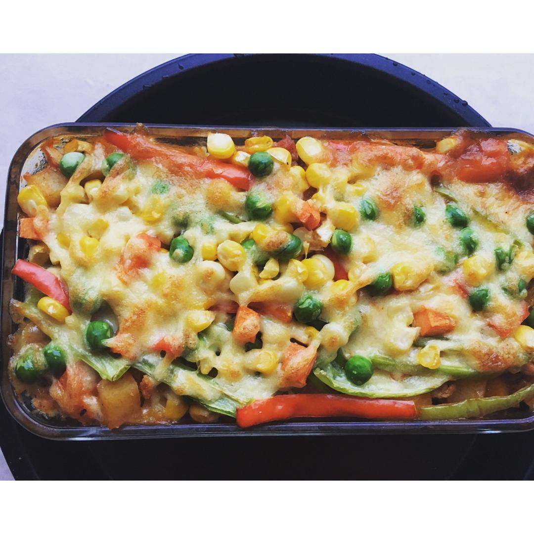 番茄鸡肉浓情焗饭【两人份】