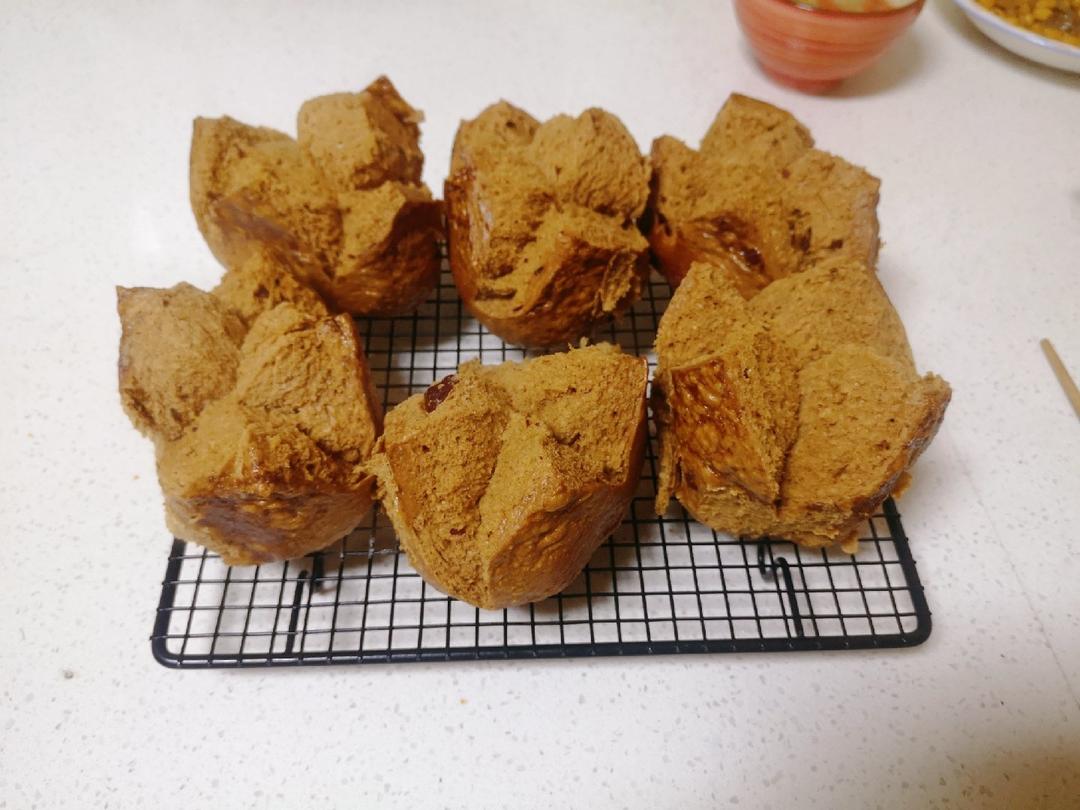 新手也能爆开花的老面红糖大枣开花馒头（泡打粉版or无泡打粉版）