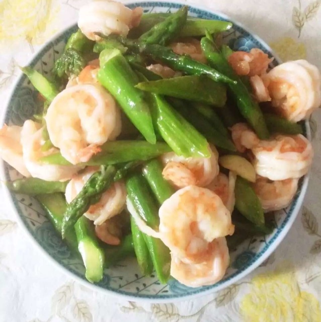 虾仁芦笋