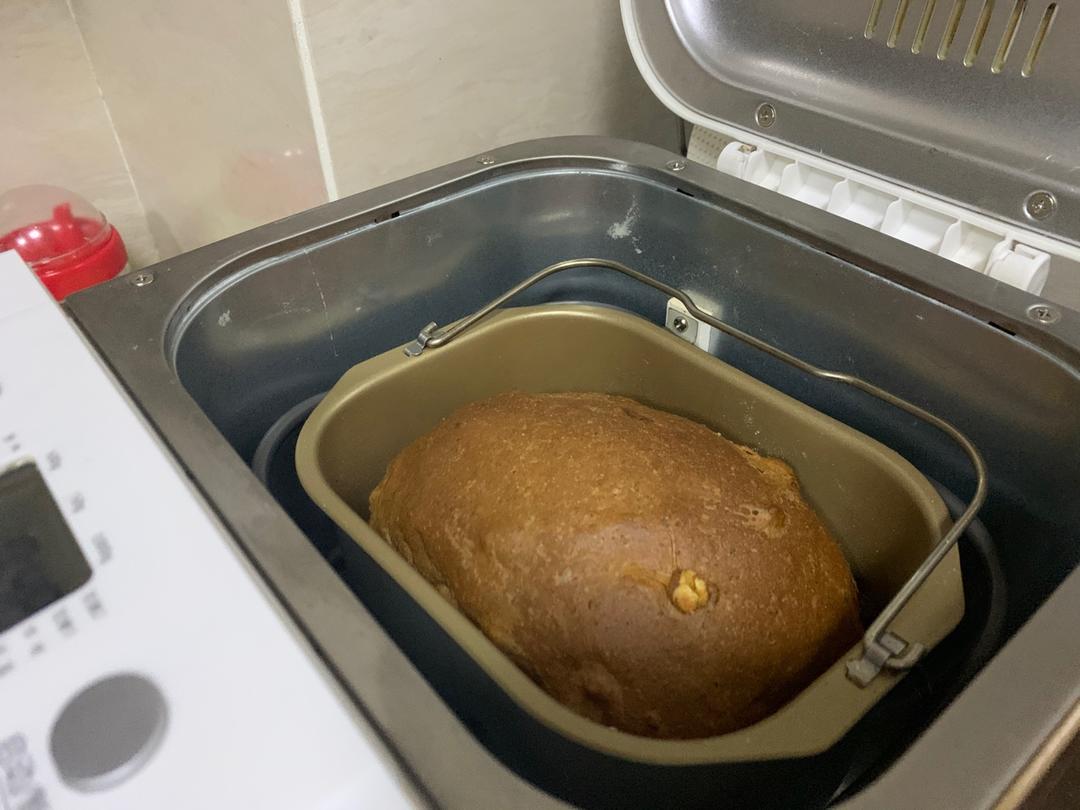 全麦核桃蔓越莓吐司面包(面包机版本)