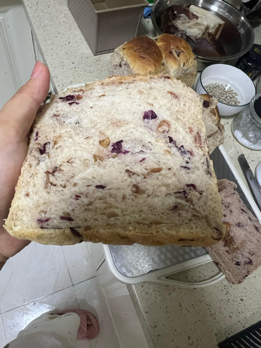 全麦红枣玫瑰软欧