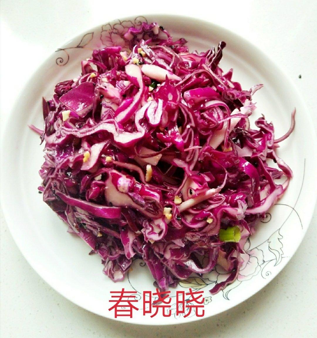 白芝麻凉拌紫甘蓝