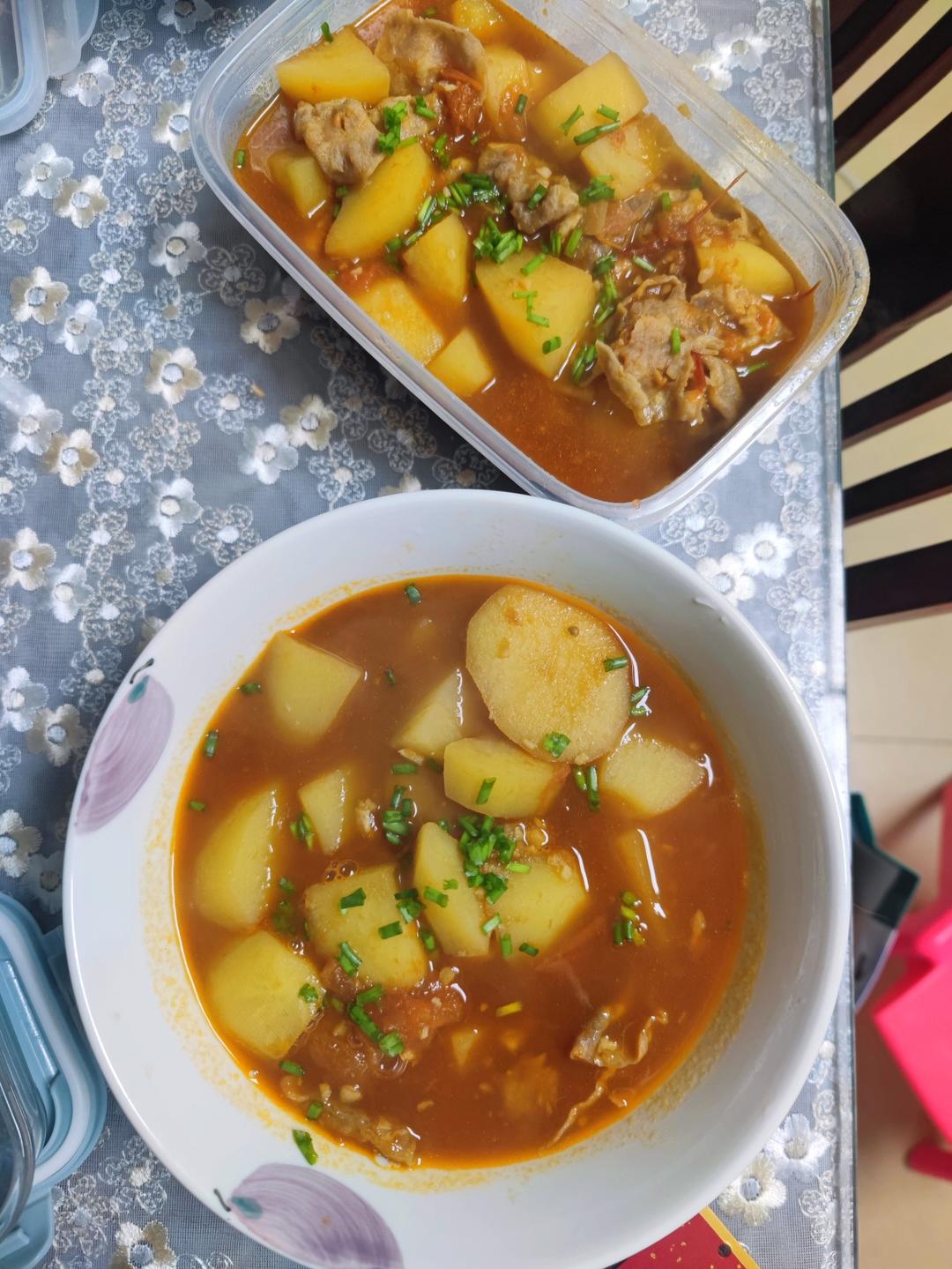 好喝开胃❗️连汤汁都不剩的番茄土豆肥牛汤。