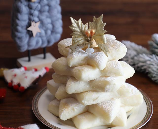 【超可爱】圣诞树星星白面包的做法