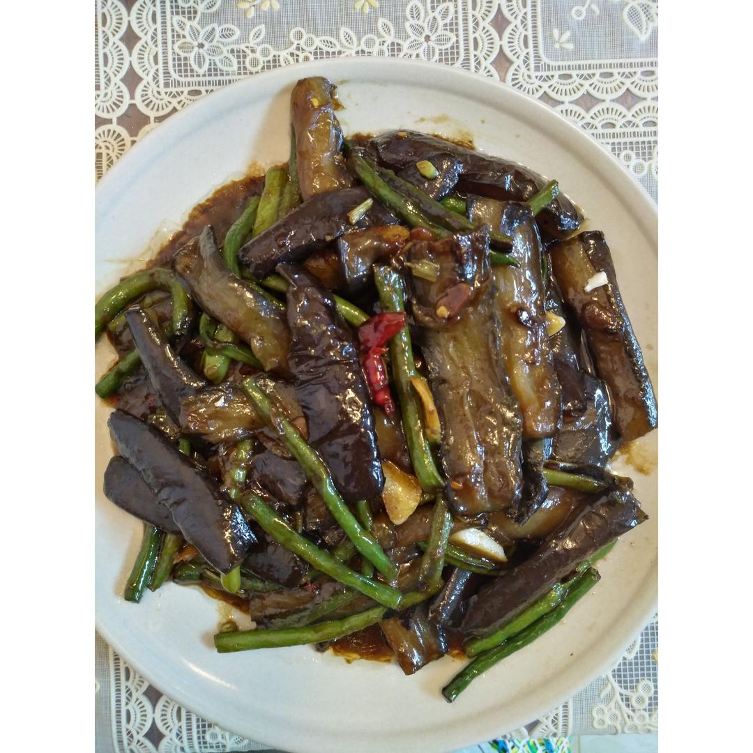 豆角烧茄子