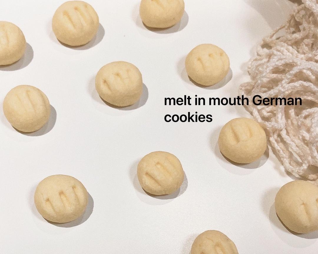 入口即化的德国酥饼 melt in mouth german cookies