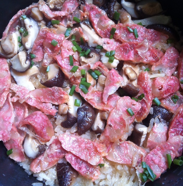 忆做的香肠蒸糯米饭