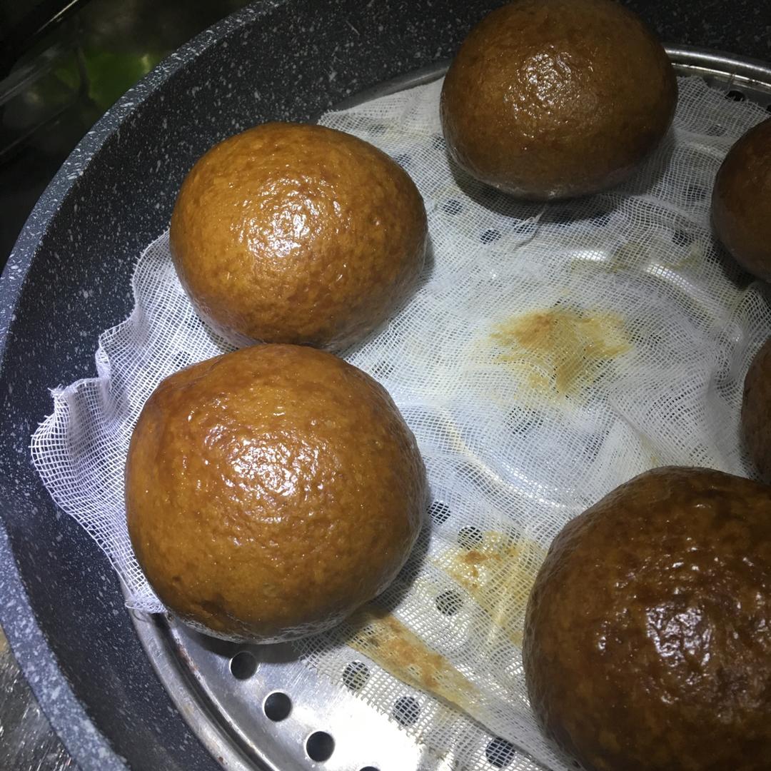 有着面包口感的红糖馒头（一次发酵）