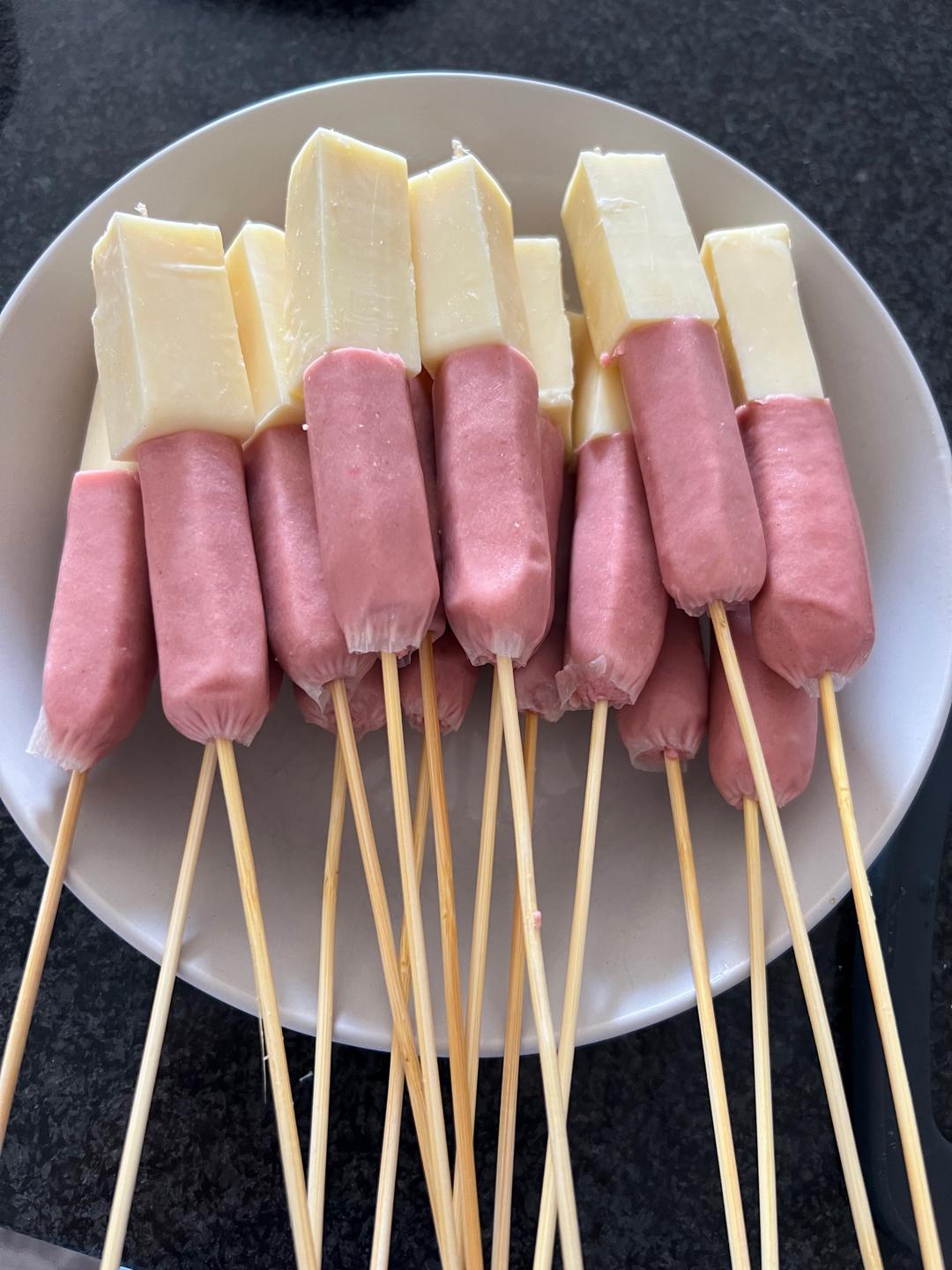 芝士香肠拉丝棒的做法 步骤5