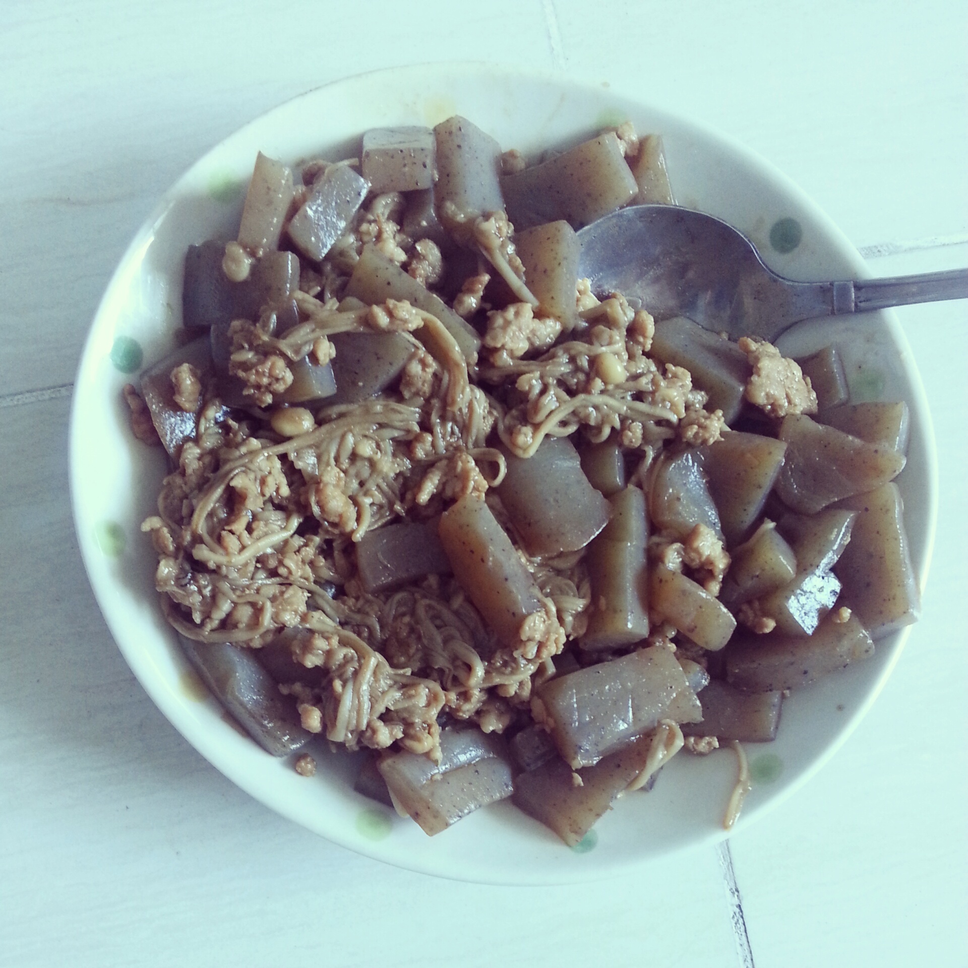 肉末金针菇