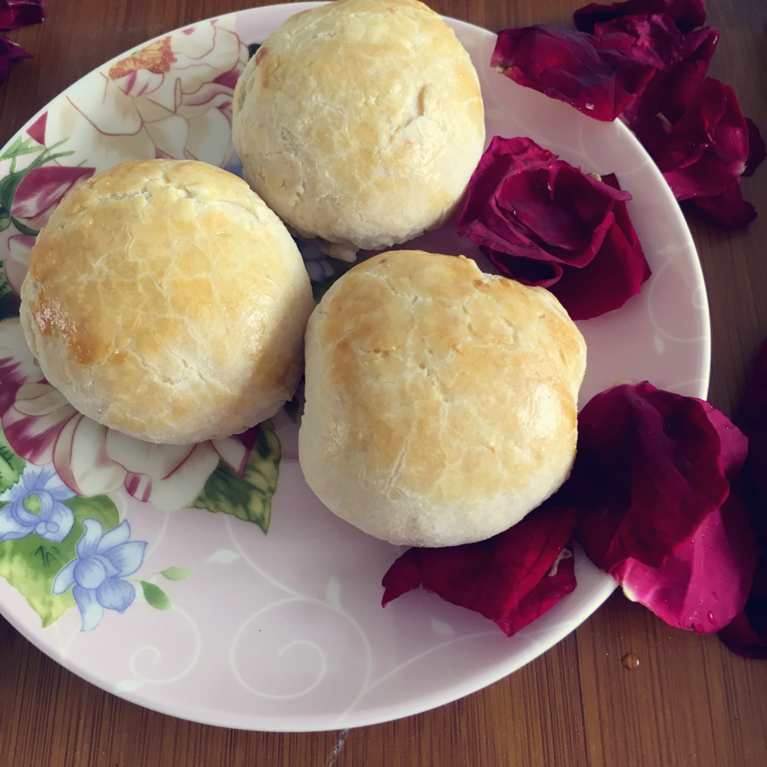 土豆儿公主做的玫瑰鲜花饼