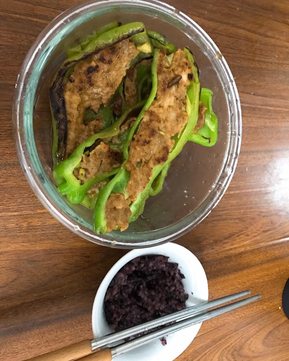 青椒酿肉（鸡胸肉版）