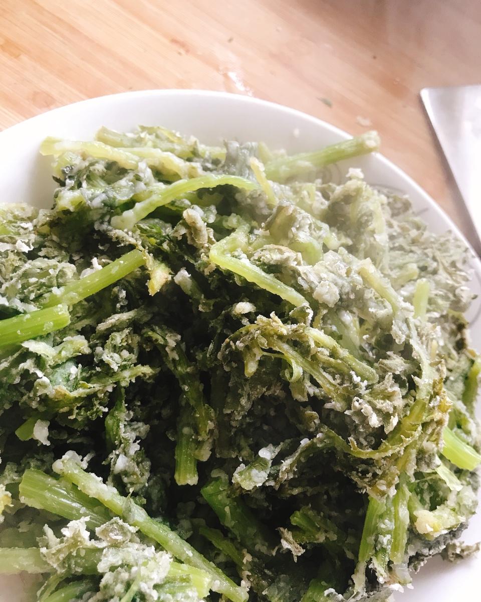 粉蒸茼蒿